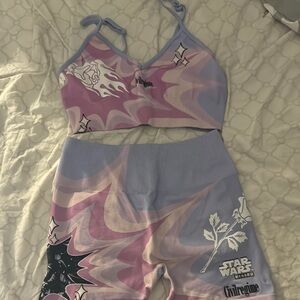 Villain Women's Athletic Shorts - Pink and Purple